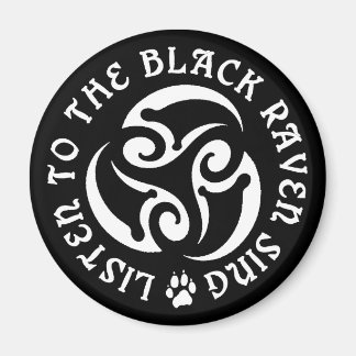 Blackwolf Majik - Raven Goddess Sing Magnet