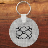 Blackwork embroidery keychain schlüsselanhänger (Rückseite)