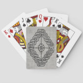 Blackwork embroidery playing cards spielkarten (Rückseite)