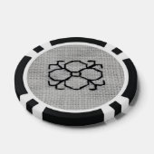 Blackwork embroidery poker chip (Einzeln)