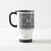 Blackwork embroidery travel mug reisebecher (Links)