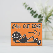 Blacky Chill Out Postkarte (Stehend Vorderseite)