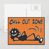 Blacky Chill Out Postkarte (Vorne/Hinten)