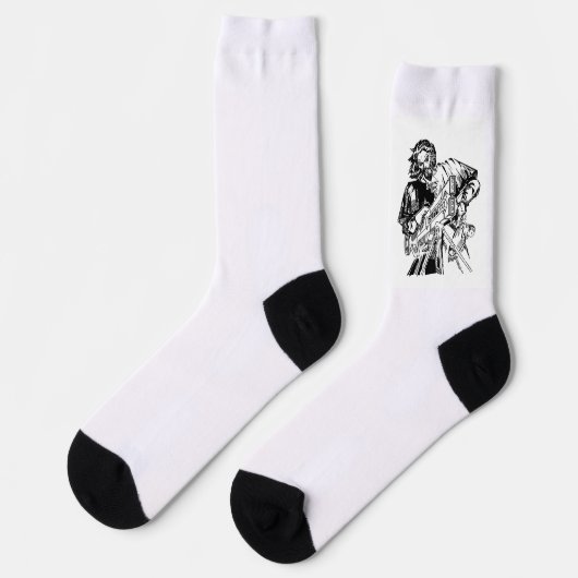 Blacky Moth Socken (Linkes Detail)