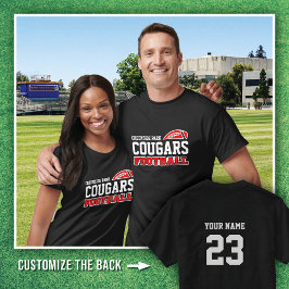 BLACOUT Creekside Park Cougars Football Name # T-Shirt