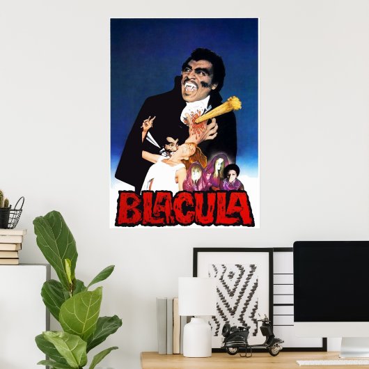 Blacula 1972 Blaxploitation Horror v6 Poster (Heimbüro)