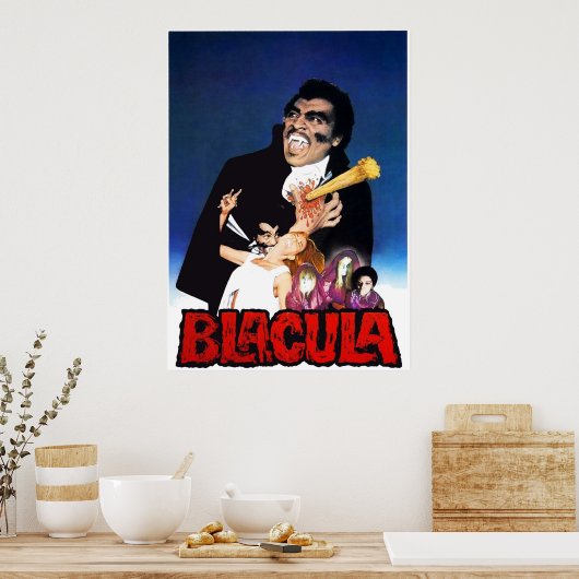 Blacula 1972 Blaxploitation Horror v6 Poster (Küche)