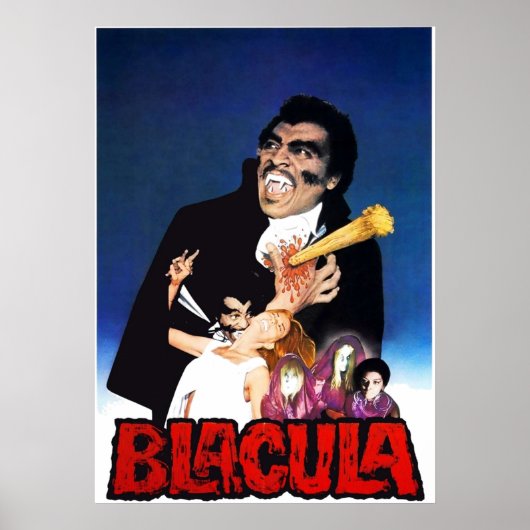 Blacula 1972 Blaxploitation Horror v6 Poster (Vorne)