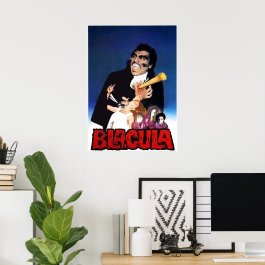 Blacula 1972 Blaxploitation Horror v6 Poster (Heimbüro)