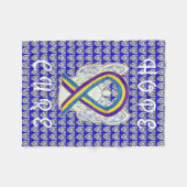 Bladde Cancer Awareness Ribbon Soft Chemo Blankets Fleecedecke (Vorderseite (Horizontal))
