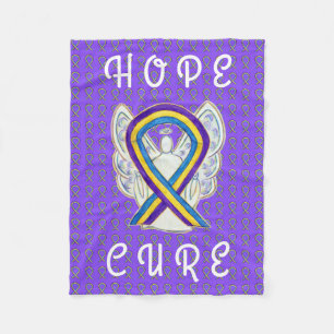 Bladde Cancer Awareness Ribbon Soft Chemo Blankets Fleecedecke