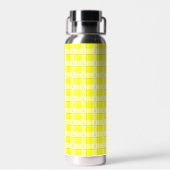 Bladder Cancer Awareness Plaid Water Bottle Trinkflasche (Rückseite)