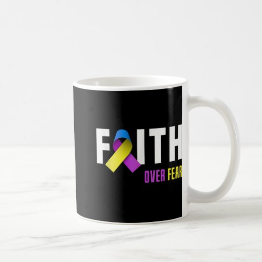 Bladder Cancer Warrior Faith God Bladder Cancer Aw Kaffeetasse (Rechts)
