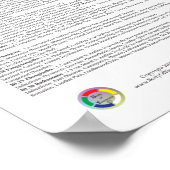 Bladder Meridian Acupuncture Points Poster (Ecke)