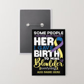 Bladder warrior Some People Never Meet Their Hero Button (Vorderseite/Rückseite)