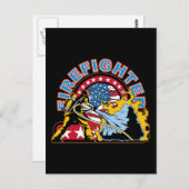 Blade-Feuerwehrmann Postkarte (Vorne/Hinten)