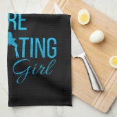 Blade Handtuch Abbildung Skaten blaues Eis Türkis (Viertel Falte)