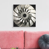 Bladed Impeller Disk des Elements Titanium Leinwanddruck (Insitu (Wohnzimmer))