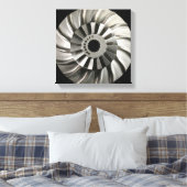Bladed Impeller Disk des Elements Titanium Leinwanddruck (Insitu (Schlafzimmer))