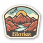 Blades, Delaware Aufkleber (Vorderseite)