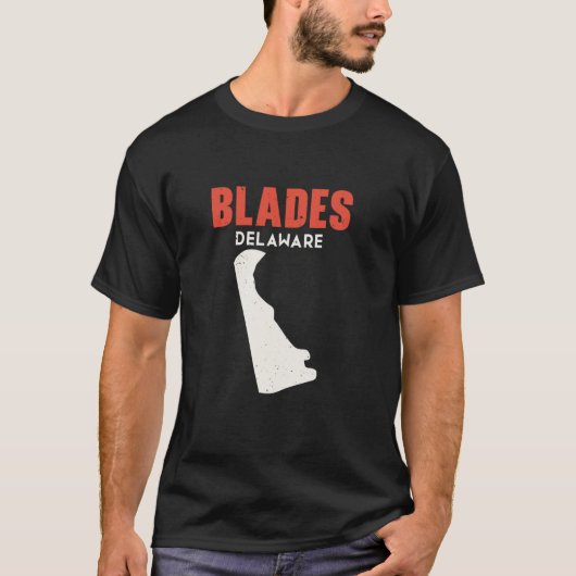 Blades Delaware USA Staat America Travel Delawarea T-Shirt (Vorderseite)