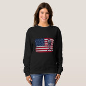 Bladesmith Striker Patriotische Flagge 1 Sweatshirt (Vorne ganz)