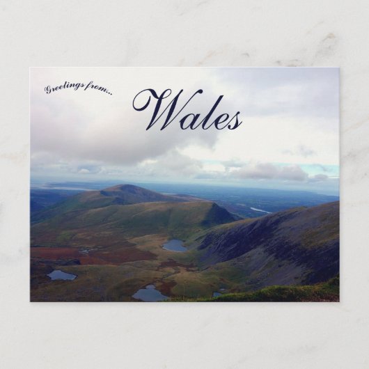 Blaenau Ffestiniog Snowdonia Nationalpark Wales Postkarte (Vorderseite)