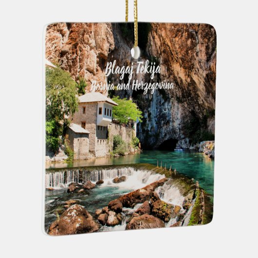 Blagaj Tekija Dervish Bosnien Herzegovina stilisie Keramikornament (Rechts)