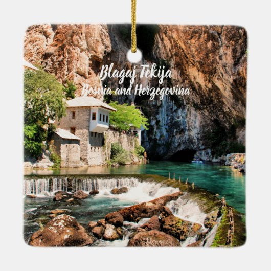 Blagaj Tekija Dervish Bosnien Herzegovina stilisie Keramikornament (Rückseite)