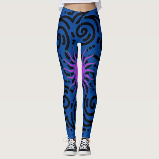 BLAGEN MIT SONNENBLAU LEGGINGS (Vorderseite)