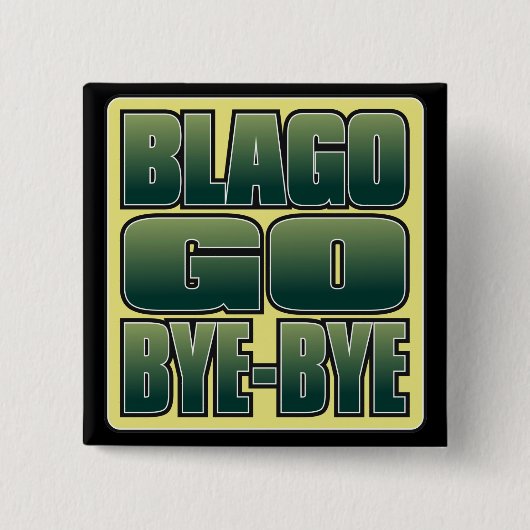 Blago gehen Tschüss-Knopf Button (Vorderseite)