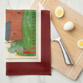 Blagoveshchenskoye Wood Russische Kirche Handtuch (Viertel Falte)