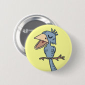Blah Blah Bird Button (Vorne & Hinten)