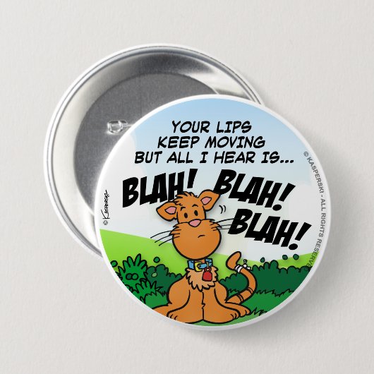 BLAH! BLAH! BLAH! BUTTON (Vorne & Hinten)