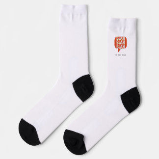 Blah, Blah, Blah Crew Socks Socken