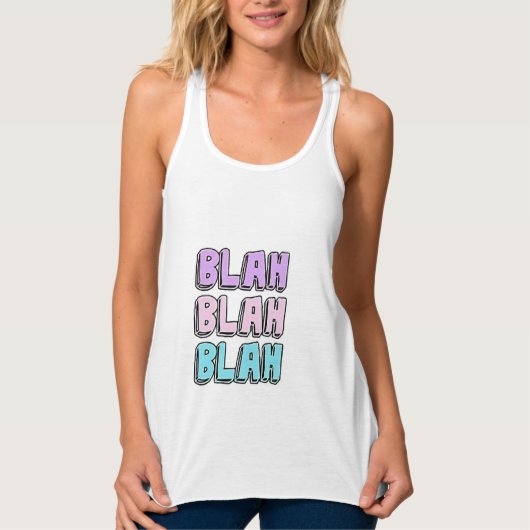 BLAH BLAH BLAH DESIGN TANK TOP (Vorderseite)