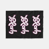 Blah Blah Blah Funny Sarcastic Quote Graphic Fleecedecke (Vorderseite (Horizontal))