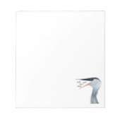 Blah Blah Blah Heron Notizpad Notizblock (Vorderseite)