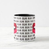 "Blah Blah Blah" Hot Lips Pop Art Tasse (Zentrum)