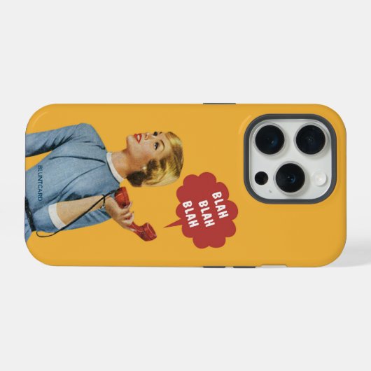 Blah Blah Blah iPhone Hülle (Rückseite (Horizontal))