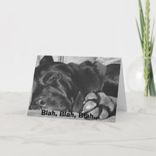 blah, blah, blah karte