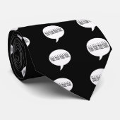 Blah Blah Blah Krawatte (Gerollt)