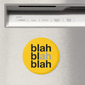 Blah Blah Blah - Minimalistischer Magnet (In Situ (Geschirrspüler))