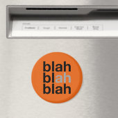 Blah Blah Blah - Minimalistischer Magnet (In Situ (Geschirrspüler))