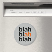 Blah Blah Blah - Minimalistischer Magnet (In Situ (Geschirrspüler))