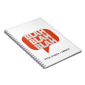 Blah Blah Blah Notebook Notizblock (Rechte Seite)