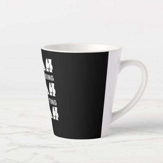 Blah Blah Blah Stopp Talking Start Acting Cheeky Milchtasse (Rechts)