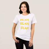 Blah Blah Blah Tri-Blend Shirt (Vorderseite voll)