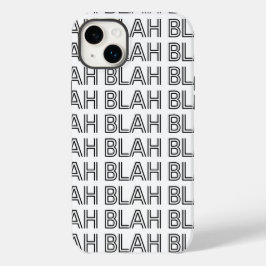 BLAH BLAH BLAH Typografie Case-Mate iPhone 14 Plus Hülle
