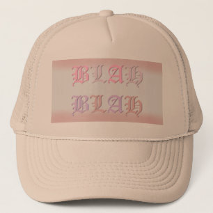BLAH BLAH DESIGN PINK PALE LILA TRUCKERKAPPE